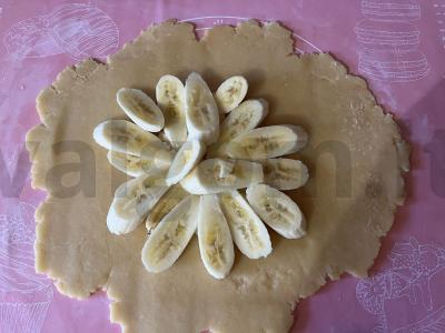 Smėlinė galeta su prinokusiais bananais Žingsnis 3