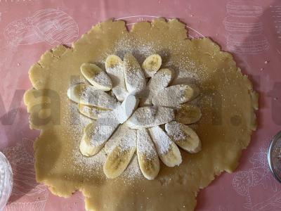 Smėlinė galeta su prinokusiais bananais Žingsnis 4