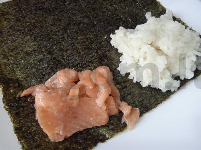 Sushi sumuštinis su varškės sūriu, imbieru ir silke Žingsnis 2