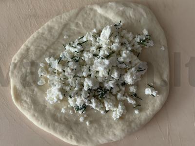 Kepti pyragėliai su varške ir krapais Žingsnis 3