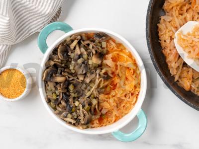 Kopūstų solyanka su grybais Žingsnis 7