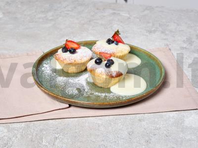 Citrininiai keksiukai su kondensuotu pienu pagrindine nuotrauka