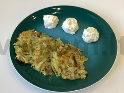 Mini bulvių blynai su varškės padažu pagrindine nuotrauka