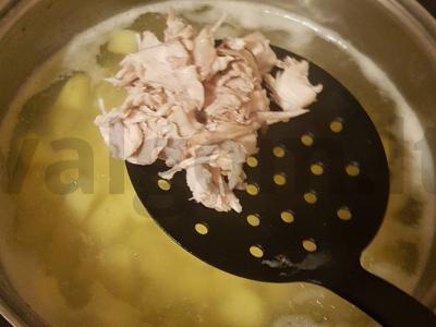 Sūrio sriuba su grybais ir triušiena Žingsnis 5