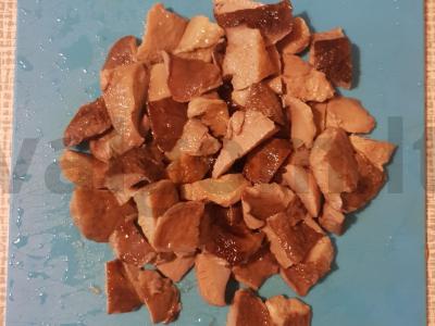 Sūrio sriuba su grybais ir triušiena Žingsnis 9