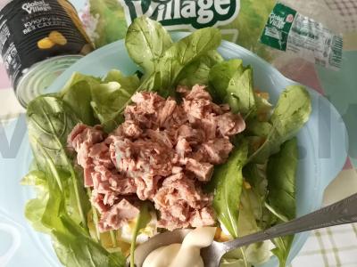 Salotos su konservuotu tunu Žingsnis 4