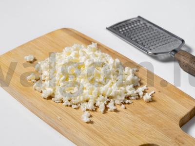 Salotas „Sniego pusnys“ su vištienos krūtinėle Žingsnis 6