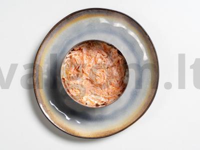 Salotas „Sniego pusnys“ su vištienos krūtinėle Žingsnis 12