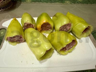 Įdaryti pipirai su daržovėmis Žingsnis 4