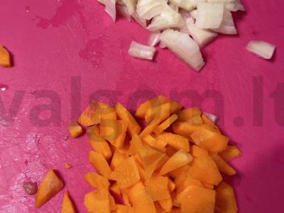 Kubano borsčas su burokėliais Žingsnis 1