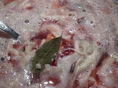 Kubano borsčas su burokėliais Žingsnis 6