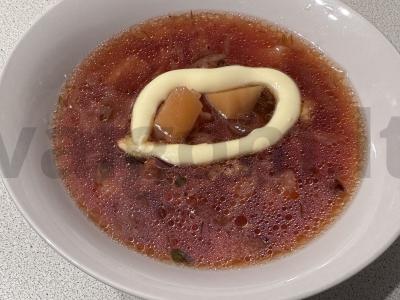 Kubano borsčas su burokėliais pagrindine nuotrauka