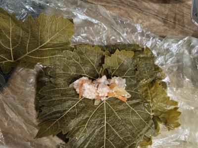 Sultinga dolma su vištienos faršu Žingsnis 3