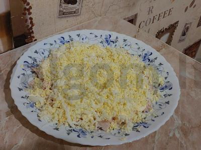 Salotas „Vištiena vynuogėse“ Žingsnis 2