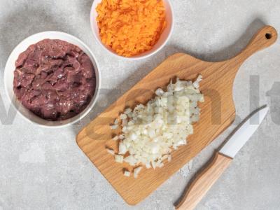 Vištienos kepenėlių suflė Žingsnis 1