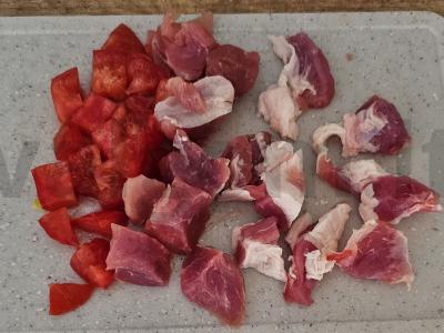 Skani lagman su mėsa ir daržovėmis Žingsnis 2