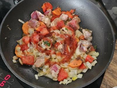 Skani lagman su mėsa ir daržovėmis Žingsnis 5