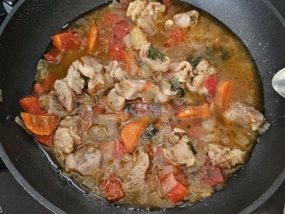 Skani lagman su mėsa ir daržovėmis Žingsnis 6