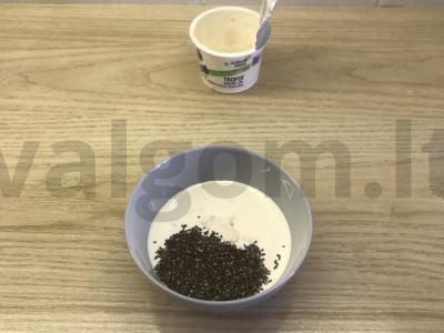 Varškės pudingas su chia sėklomis Žingsnis 2