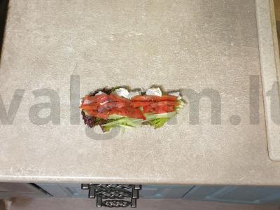 Daržovių ir raudonos žuvies spring roll'ai Žingsnis 6