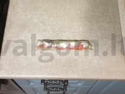 Daržovių ir raudonos žuvies spring roll'ai Žingsnis 7