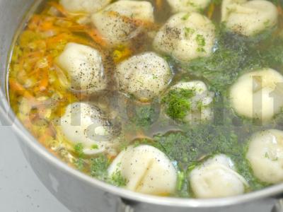 Bulvių sriuba su koldūnais per 30 minučių Žingsnis 6