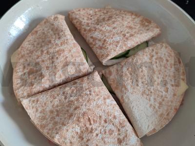 Trikampiai iš lavašo pusryčiams Žingsnis 7