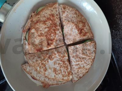 Trikampiai iš lavašo pusryčiams Žingsnis 8