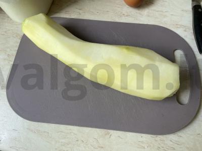 Cukinijų blynai su grikių miltais Žingsnis 1