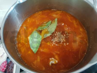 Šči su kiauliena ir salierais Žingsnis 9