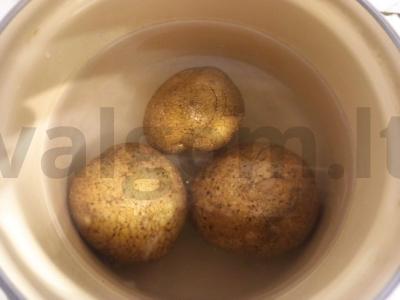 Bulvės su sūrio įdaru Žingsnis 1