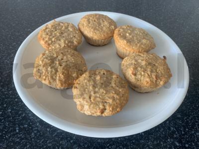 Kefyro keksiukai su avižiniais dribsniais ir obuoliais Žingsnis 7