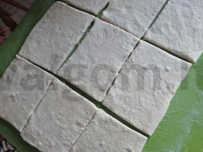 Mėsos ir grybų trikampiai Žingsnis 3