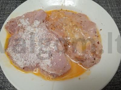 Kiaulienos šnicelis, keptas panko džiūvėsėliuose Žingsnis 2