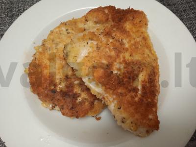 Kiaulienos šnicelis, keptas panko džiūvėsėliuose Žingsnis 6