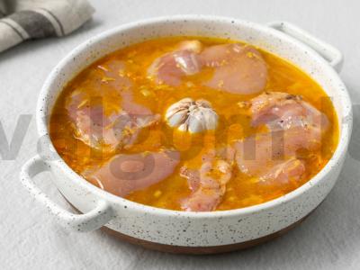 Rudieji ryžiai su vištiena orkaitėje Žingsnis 5