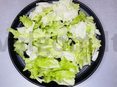 Salotos su keptomis bulvėmis ir stracciatella Žingsnis 2