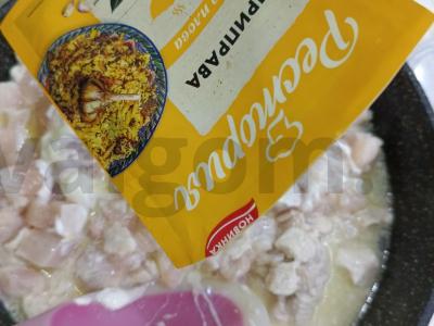 Vištienos krūtinėlė grietinės padaže ir prieskoniuose Žingsnis 5