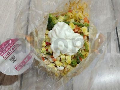 Vištiena su daržovėmis kepimo maiše Žingsnis 6