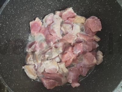 Sotūs šurpa su daržovėmis ir kiauliena Žingsnis 1