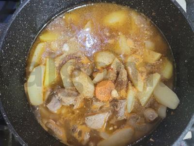 Sotūs šurpa su daržovėmis ir kiauliena Žingsnis 6