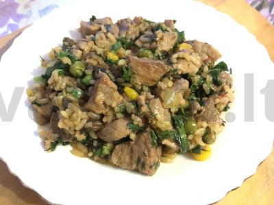 Kumpis su daržovėmis ir žolelėmis vakarienei Žingsnis 11