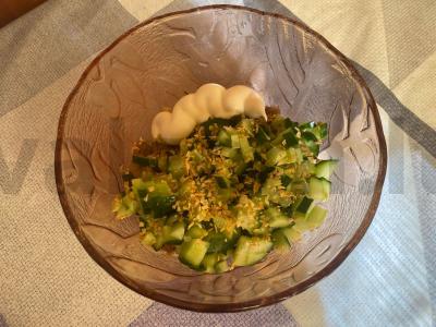 Salotas „Besti“ su aviena ir agurku Žingsnis 7