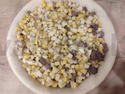 Tatarų pyragas su mėsa ir bulvėmis zur bėliš Žingsnis 13