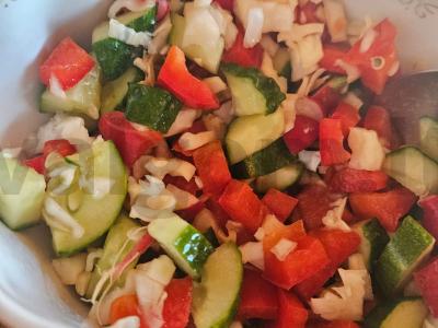 Vasaros salotas „Mano džiaugsmas“ Žingsnis 5