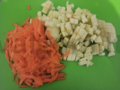 Grikių košė su morkomis ir obuoliu Žingsnis 1