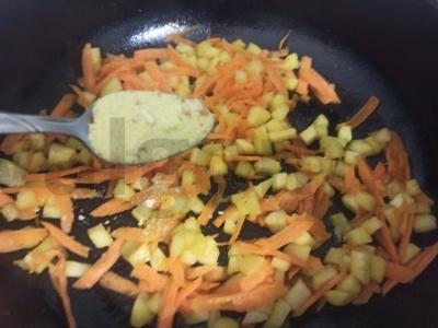 Grikių košė su morkomis ir obuoliu Žingsnis 3