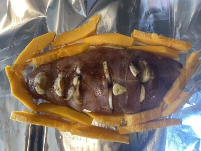 Kalakutienos krūtinėlė su moliūgu ir bulvėmis Žingsnis 8