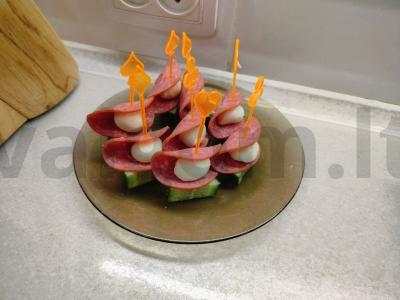 Sūrio skamorca kanapė Žingsnis 3