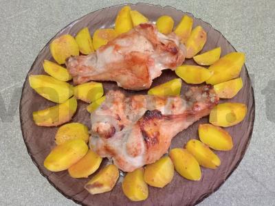 Kalakutų pečių kefyro-tomato marinate su bulvėmis Žingsnis 9